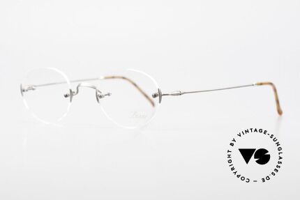 Lunor Classic Panto AS Lunor Rimless Eyeglass-Frame, traditional German brand; quality handmade in Germany, Made for Men and Women