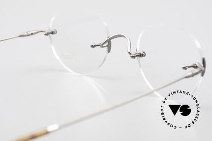 Lunor Classic Panto AS Lunor Rimless Eyeglass-Frame, Size: extra small, Made for Men and Women