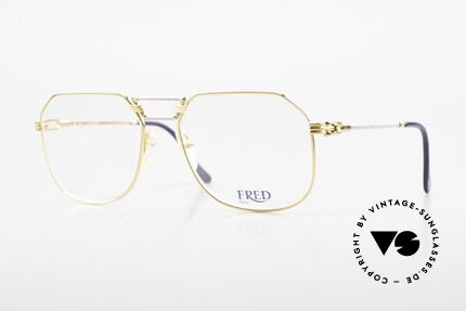 Fred Cap Horn - L Rare Luxury Eyeglasses 80's, precious 1980's eyeglasses by Fred in Large size 58-18, Made for Men