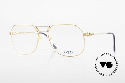 Fred Cap Horn - L Rare Luxury Eyeglasses 80's Details