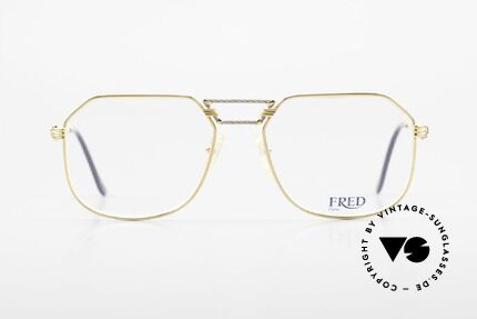 Fred Cap Horn - L Rare Luxury Eyeglasses 80's, marine design (distinctive FRED) in high-end quality, Made for Men
