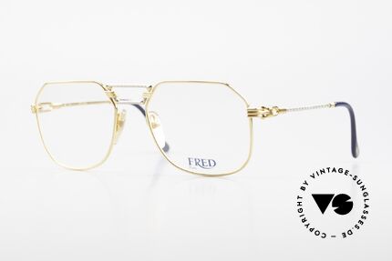 Fred Cap Horn - M Rare 80's Luxury Eyeglasses Details