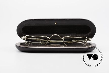 Lunor Goldbrille Solid Gold Glasses 16ct Frame, Size: extra small, Made for Men and Women