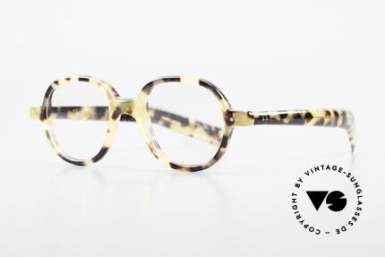 Lunor A50 Round Lunor Glasses Acetate, round frame with a stylish "TOKYO TORTOISE" pattern, Made for Men and Women