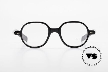 Lunor A50 Round Lunor Acetate Glasses, riveted hinges; cut precise to the tenth of a millimeter, Made for Men and Women