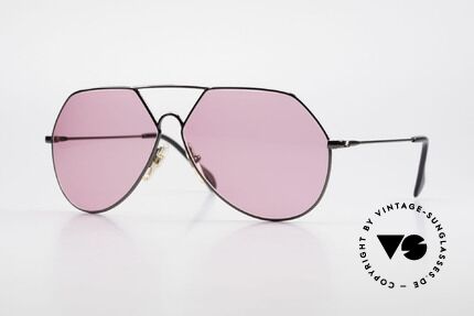 Alpina TR6 Old 80's Aviator Frame Pink, ultra rare old Alpina sunglasses from 1986/1987, Made for Men