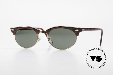 Ray Ban Clubmaster Oval 80's Bausch & Lomb Original Details