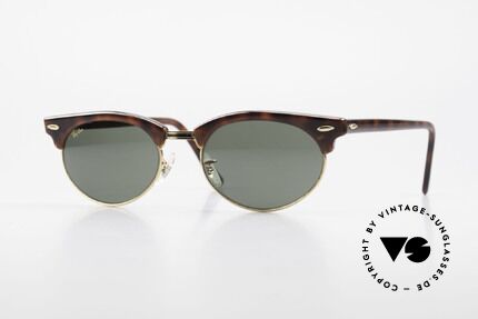 Ray Ban Clubmaster Oval 80's Bausch & Lomb Original, old original 1980's sunglasses by RAY-BAN, USA, Made for Men and Women