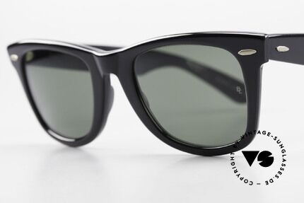 Ray Ban Wayfarer I Blues Brothers Sunglasses 80s, original Bausch & Lomb G-15 lenses (100% UV), Made for Men and Women