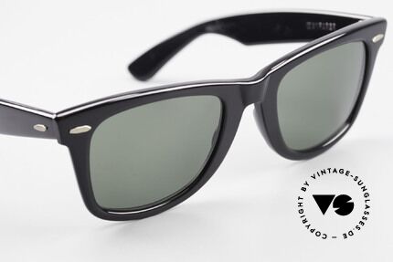 Ray Ban Wayfarer I Blues Brothers Sunglasses 80s, NO retro sunglasses, but a rare old B&L original, Made for Men and Women