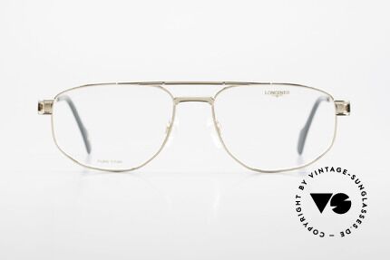 Longines 4555 90's Men's Glasses Pure Titan, very noble vintage glasses of the 1990's, Pure Titanium, Made for Men