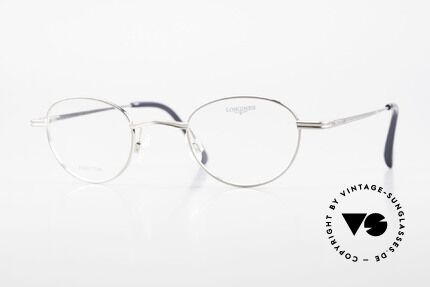 Longines 4268 90's Panto Glasses Pure Titan, Longines Panto Eyeglasses, mod. 4268, size 44/24, 140, Made for Men and Women