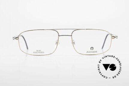 Aigner EA9111 90's Men's Frame Gold Plated, 90's original Aigner eyewear in cooperation with Metzler, Made for Men