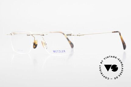 Metzler 1484 Rimless Vintage Glasses Titan, top-notch quality and very pleasant to wear; lightweight, Made for Men