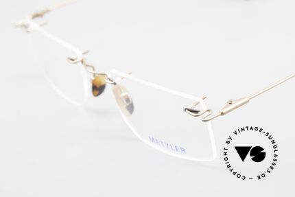 Metzler 1484 Rimless Vintage Glasses Titan, never worn, NOS (like all our rare METZLER eyeglasses), Made for Men