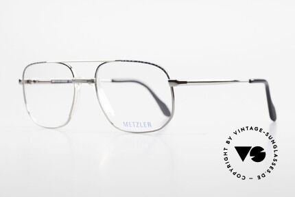 Metzler 7538 Metal Frame With Saddle Bridge, sturdy glasses for men, 'made in Germany' quality, Made for Men