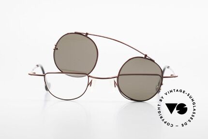 Theo Belgium Gordon Reading Glasses With Clip On, Size: medium, Made for Men and Women