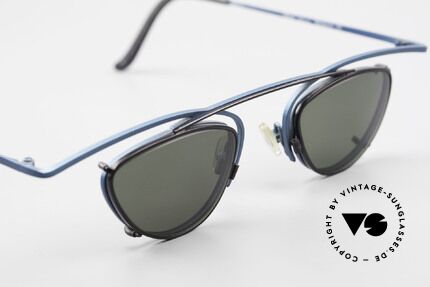Theo Belgium Rhum Designer Glasses With Clip On, unworn, one of a kind (like all our rare vintage Theos), Made for Men and Women