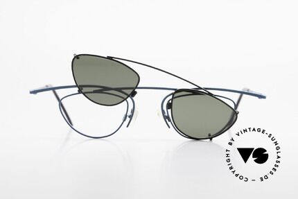 Theo Belgium Rhum Designer Glasses With Clip On, Size: large, Made for Men and Women
