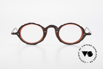 Theo Belgium Eye-Witness GG Avant-Garde Eyeglasses 90's, these models were apparently unfinished & asymmetrical, Made for Men and Women