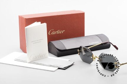Cartier Rimless Octag Rimless Octagonal Shades Small, NO RETRO, but a RARE old ORIGINAL, one of a kind!, Made for Men and Women