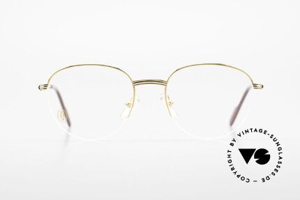 Glasses Cartier Colisee Round Luxury Eyeglasses 90 s