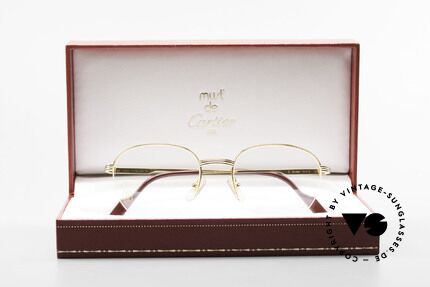 Cartier Colisee Round Luxury Eyeglasses 90's, unworn (incl. orig. Cartier box, case, certificate ...), Made for Men and Women