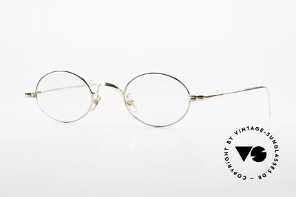 Lunor V 100 Oval Vintage Glasses Bicolor Details