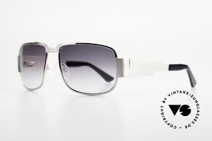 Neostyle Nautic 2 Elvis Presley Sunglasses, massive frame with flexible spring hinges and gray lenses, Made for Men