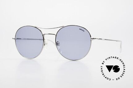 Missoni 0439 Round Aviator 90's Sunglasses, Missoni 0439 sunglasses, silver chrome, 55-20, 135, Made for Men and Women