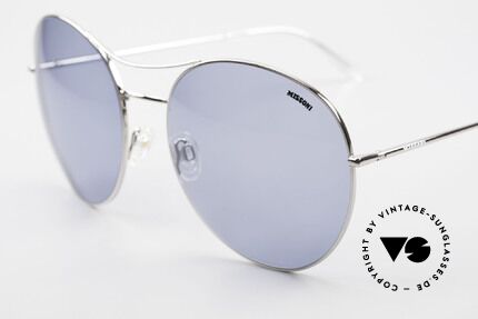Missoni 0440 Huge XXL Aviator Sunglasses, navy blue sun lenses (100% UV) with MISSONI logo, Made for Men and Women