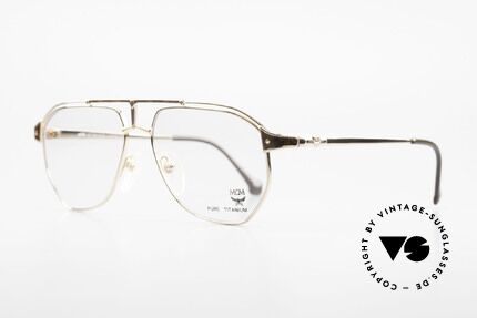 MCM München 6 XL 90's Luxury Vintage Glasses, but still lightweight and comfortable (Pure Titanium), Made for Men
