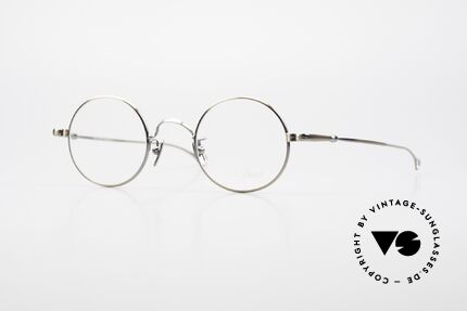 Lunor V 110 Round Lunor Glasses Vintage, round Lunor metal glasses with pads made of pure titan, Made for Men and Women