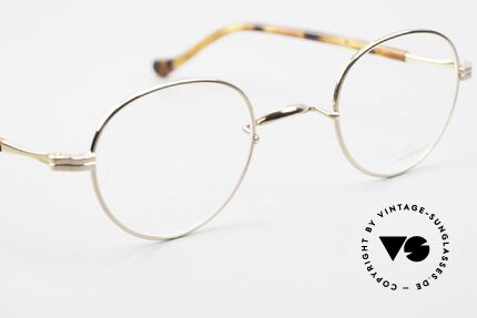 Lunor II A 22 Round Lunor Specs Gold Plated, unworn RARITY (for all lovers of quality) from app. 2010, Made for Men and Women