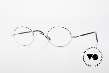Lunor II A 10 Oval Vintage Frame Platinum, oval Lunor glasses of the Lunor II-A series (A = acetate), Made for Men and Women
