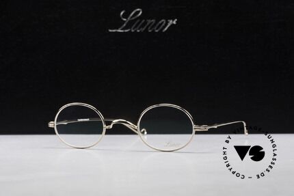 Lunor II 10 Oval Frame Gold Plated GP, Size: small, Made for Men and Women