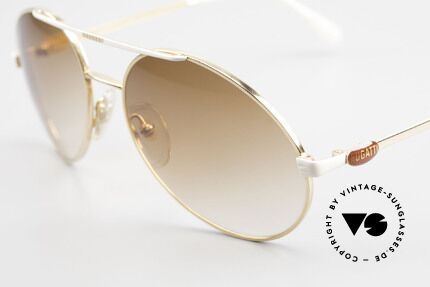 Bugatti 64317 Men's Sunglasses 80's Vintage, luxury sunglasses (gold-plated), 56mm size, Made for Men