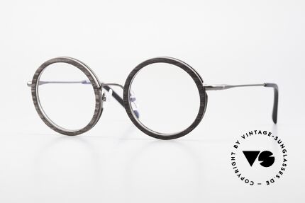 Kerbholz Rudolph Wood Frame Round Blackwood, round wood eyeglasses by Kerbholz, made in Germany, Made for Men and Women