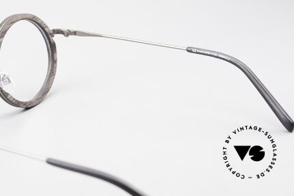 Kerbholz Rudolph Wood Frame Round Blackwood, Size: medium, Made for Men and Women