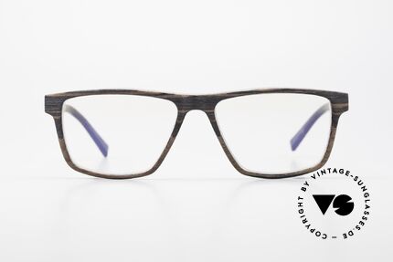 Kerbholz Nils Wood Frame Square For Men, made from African Ebony (precious wood, Cameroon), Made for Men