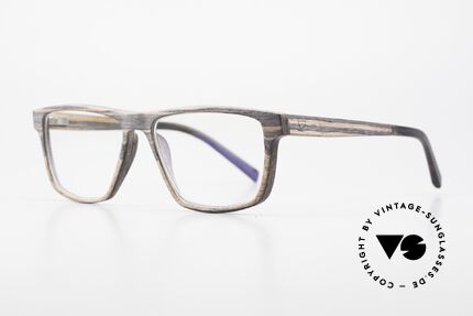 Kerbholz Nils Wood Frame Square For Men, color varies from "black" to "brown-black" textured, Made for Men