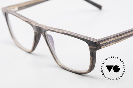 Kerbholz Nils Wood Frame Square For Men, a unique rarity (pure natural material, handmade), Made for Men