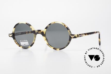 Giorgio Armani EA501 Round Vintage Sunglasses, classic ROUND vintage sunglasses by ARMANI, Made for Men and Women