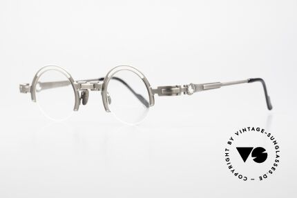 Koure KR8100 Round 90's Steampunk Glasses, many very interesting  "retro-futuristic" frame elements, Made for Men and Women