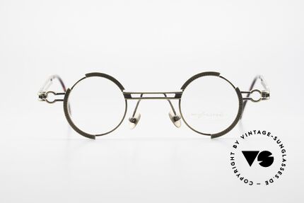 Koure KR8103 90's Glasses Round Steampunk, small but finely made eyewear-collection from South K., Made for Men and Women
