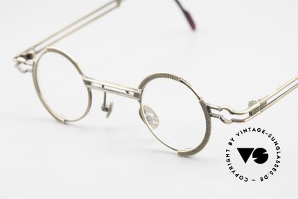 Koure KR8103 90's Glasses Round Steampunk, tangible TOP-NOTCH craftsmanship of all components, Made for Men and Women