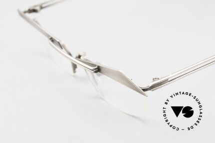 Koure KR8077 Designer Glasses Semi Rimless, semi rimless designer eyeglass-frame, BRUSHED metal, Made for Women