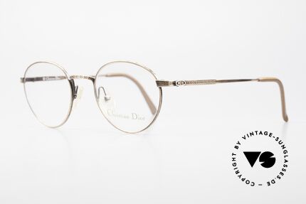 Christian Dior 2886 90's Panto Eyeglasses Ladies, the full metal frame is covered with costly engarvings, Made for Women