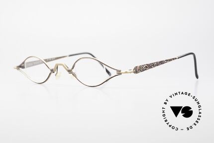 Marion Ramm F101 Ladies Specs Vintage No Retro, elaborate eyeglass-frame with XL width (150mm), Made for Women