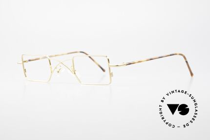 Filou 2503 Square Frame With X Bridge, an elaborate eyeglass-frame from the late 1980's, Made for Men and Women